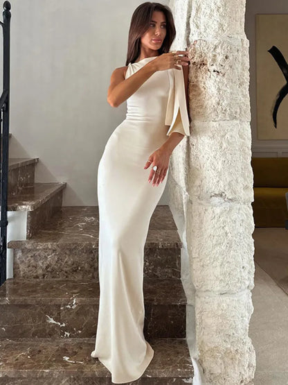 Elegant Off-Shoulder Maxi Dress