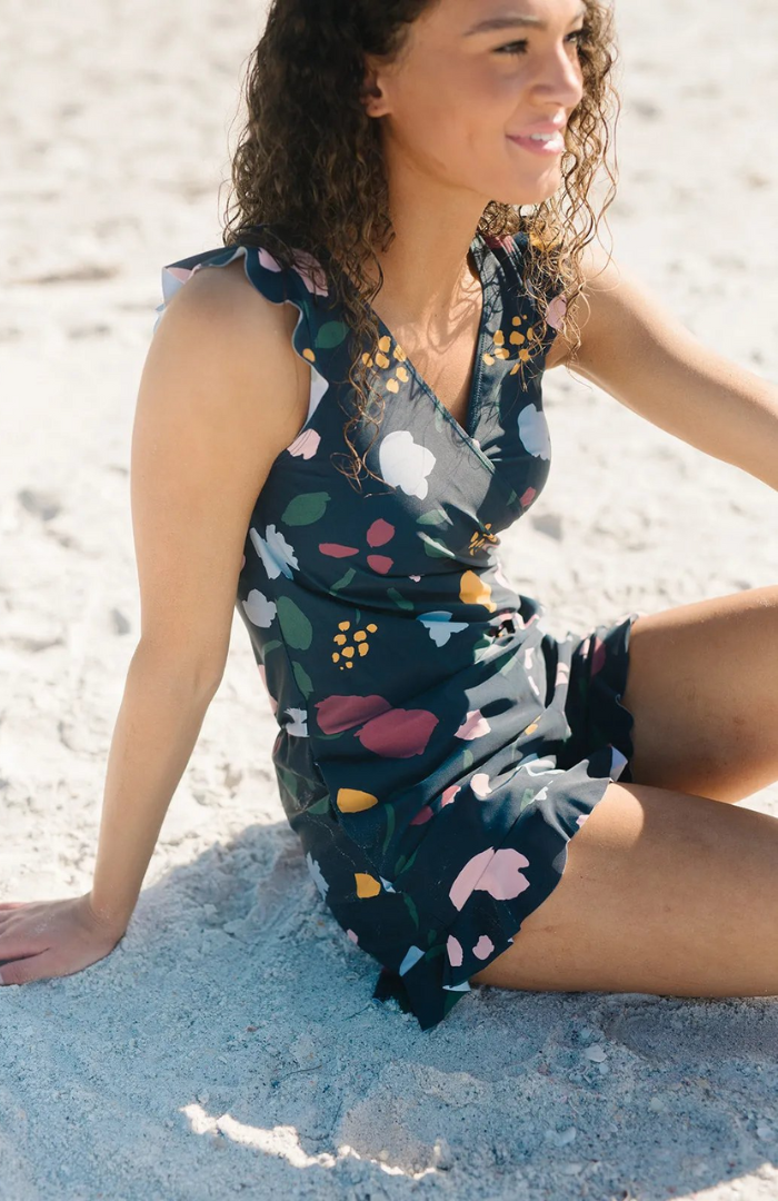 Swim Romper with Built-in Bra